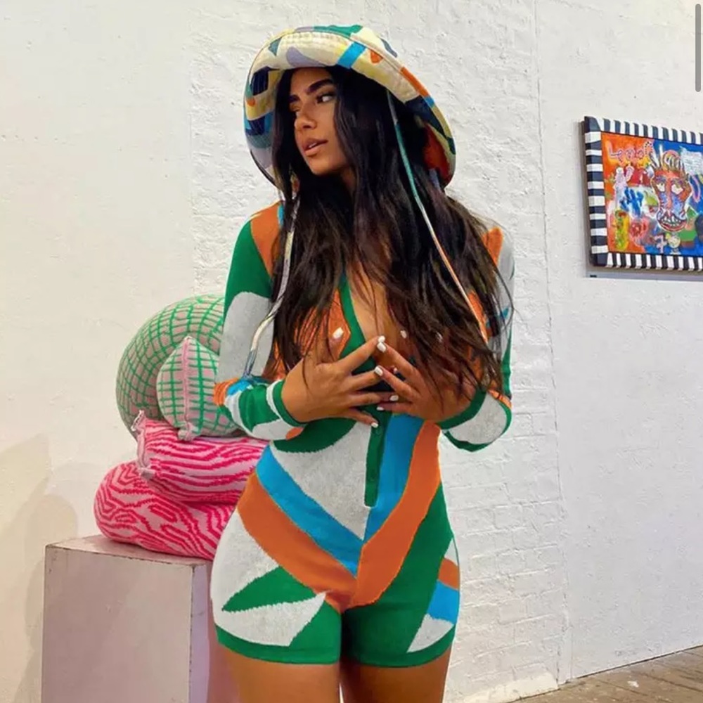 Vintage Print Jumpsuit